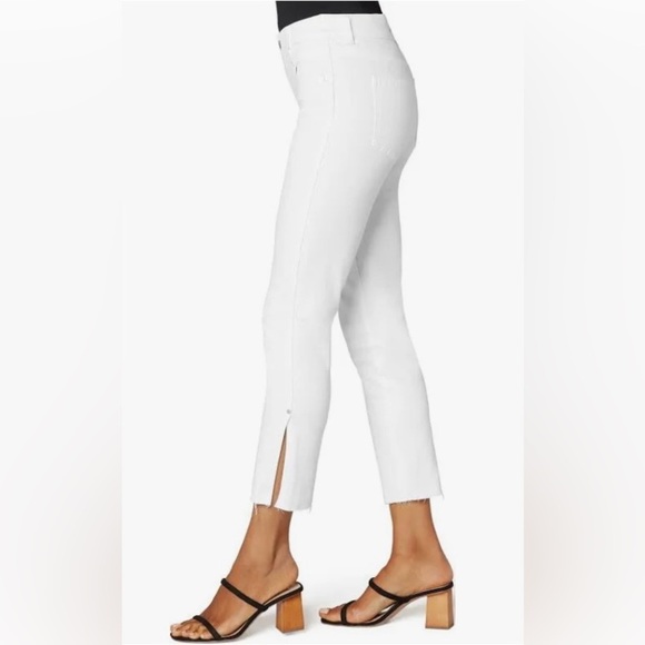 Liverpool Denim - Liverpool GIA Glider Crop Jean with Slit White / 10
